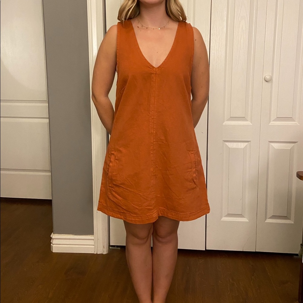 Burnt orange dress